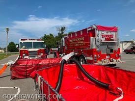 Besides bringing water and a dump tank, Tanker 300 (2021 4-Guys) brings a whole bunch of stuff to support rural water supply operations.