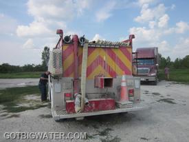 Equipped to speed up the loading process and help out dump site operations if needed.  Nothing fancy but certainly effective.